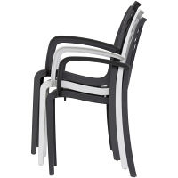 タカショー ベジタルチェア ホワイト 1脚（直送品）