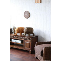 サンフラワーラタン ラタンアニマルバスケット 象 Lサイズ ダークブラウン GK601LMK 1個（直送品）