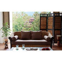 サンフラワーラタン Banana leafシリーズ バナナリーフスクリーン 3連タイプ S404-3AT 1台（直送品）