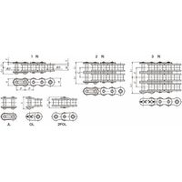 椿本チエイン RSローラチェーン RS80ー1ーCPーU 1個（直送品）