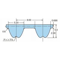 椿本チエイン ウルトラPXベルト UP8M形 BG576UP8M15ーHC 1個（直送品）