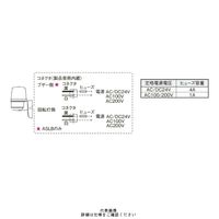 シュナイダーエレクトリック 黄 φ110 電球回転灯+ブザー(壁付) 200V ASLBー200Y 1個（直送品）