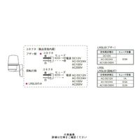 シュナイダーエレクトリック 黄 φ110 LED回転灯+ブザー(壁付) 24V LRSLBー24YーA 1個（直送品）