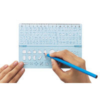 クツワ テンプレート(ダブル)ブルー KB009BL 1セット(10個)（直送品）