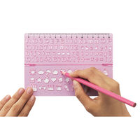 クツワ テンプレート(ダブル)ピンク KB009PK 1セット(10個)