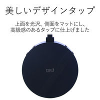 延長コード 電源タップ 1.5m 2ピン 4個口 丸型 ほこりシャッター 黒 AVT-D4-2415BK エレコム 1個