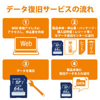 SDカード 64GB Class10 データ復旧 SDXCカード MF-FSD064GC10R 1個 エレコム（直送品）