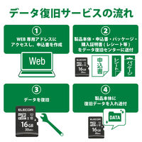 エレコム データ復旧microSDHCカード UHS―I 30MB 16GB MF-MS016GU11LRA 1個（直送品）