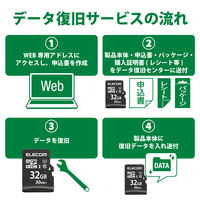 エレコム データ復旧microSDHCカード UHS―I 30MB/s 32GB MF-MS032GU11LRA 1個