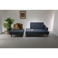 セルタン ポケットコイル入りカウチソファ セナミ インディゴブルー 幅1900mm 1脚（直送品）