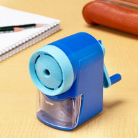 レイメイ藤井 手動鉛筆削器 芯先調節付 ブルー RT121A 1個