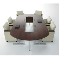 プラス TMユニットテーブル2 エンドテーブル ダークウォルナット 幅1600×奥行550×高さ720mm 1台（取寄品）