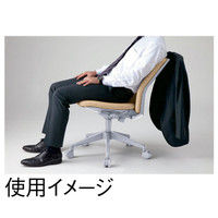 アイリスチトセ ハンガー付オフィスチェア オフィスチェア 肘無し ブラウン CKR-G46M0-Br 1脚（直送品）