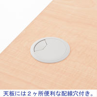 【車上渡し】アール・エフ・ヤマカワ 木製カウンター ローカウンター ライトナチュラル 幅1800×奥行600×高さ700mm 1台（2梱包）（直送品）