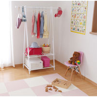 アイリスオーヤマ ハンガーラック 2段 ホワイト 幅1080×奥行450×高さ1500mm 1台（直送品）