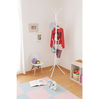 アイリスオーヤマ ハンガーポール コートハンガー ホワイト 幅470×奥行470×高さ1750mm 1台（直送品）