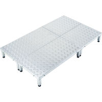 アルインコ 低床作業台 天板高さ190～220mm 寸法450×450mm LFS-0404H（直送品）