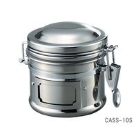 伸和 保存瓶 ステンレスフタ付き φ105×170mm 900mL 1-3298-14 1個