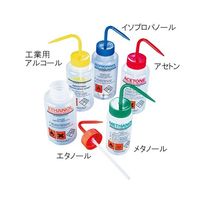 アズワン 薬品標識広口洗浄瓶 (Azlon) 500mL メタノール WGW538VTML 1本 3-6121-10（直送品）