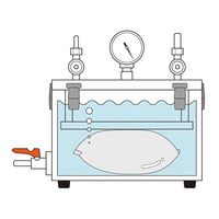 アズワン リークテスト用真空デシケーター 300×300×220 VRT 1個 3-6773-01（直送品）