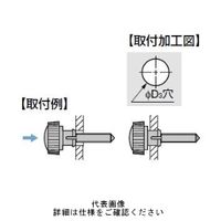 スガツネ工業 脱落防止ねじワンタッチ取付 DBN4ー21SUS 1セット(10個)（直送品）