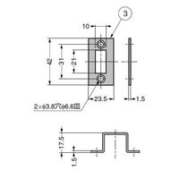 スガツネ工業 ステンレス鋼製角ラッチ KR65 1個（直送品）