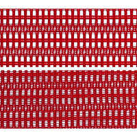 CP35AR FDH9 |オカムラ バロン オフィスチェア ハイバック 肘なし 背・座スタンダードメッシュ ポリッシュフレーム ブラックボディ レッド（直送品）