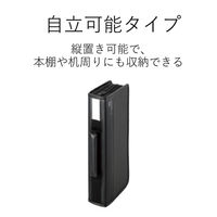 エレコム（ELECOM） Blu-ray対応 ファスナーケース 96枚収納 黒 CCD-SSB96BK 1個