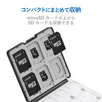 エレコム ＳＤ／ｍｉｃｒｏＳＤカードケース（プラスチックタイプ）　　青 CMC-SDCPP24BK 1個