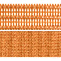 バロン ハイチェア ローバック 肘無 背スタンダード・座クッション ポリッシュ×ホワイト オレンジ CP38BW FDF8（直送品）