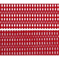 CP45CR FDH9 バロン チェア ハイバック 固定肘 背・座スタンダード シルバー×ブラック レッド（直送品）