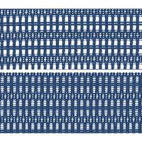 CP45CR FEH4 バロン チェア ハイバック 固定肘 背・座スタンダード シルバー×ブラック ミディアムブルー（直送品）