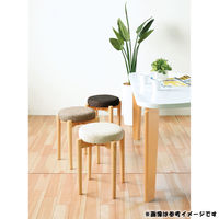 タマリビング スタッキングスツール ホルント アイボリー 4脚（直送品）