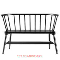 【軒先渡し】朝日木材加工 カフェベンチ ブラック 幅1006mm 1脚（直送品）