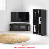 【軒先渡し】朝日木材加工 ティントシリーズ コーナーぴったりテレビ台 ダークブラウン 幅1000 × 奥行290 × 高さ339mm 1台（直送品）