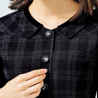 アイトス Pieds オーバーブラウス ブラック 15号 HCL6320-099 1着（直送品）