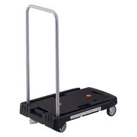 【台車】 トラスコ中山 こまわり君樹脂ST付ブラック MP-6039N2-BK-JS 1台　818-6974