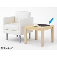 【車上渡し】アール・エフ・ヤマカワ 応接サイドテーブル ナチュラル 幅550×奥行550×高さ450mm RFCFT-5555NA 1台（直送品）