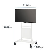 プラス 50型ミーティングディスプレイ+スリムスタンドセット MTGS-50-HAISOU-SET 1セット（直送品）