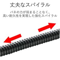 エレコム スマートフォン用ストラップ/クリップ(金属)/70cm/ブラック P-STCM70BK 1個（直送品）