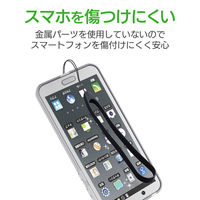 エレコム スマートフォン用ストラップ/ハンドストラップ/シリコン/ブラック P-STH02BK 1個