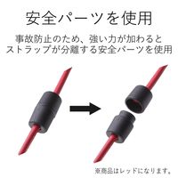 エレコム スマートフォン用ストラップ/ネックストラップ/細タイプ/ブラック P-STN04BK 1個（直送品）