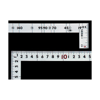 シンワ測定 曲尺2×4 シルバー 併用目盛 19mm巾 1尺5寸/呼寸 52cm 10055 1本（直送品）