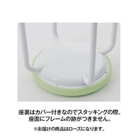 オカムラ スツール LY90（スタッキングチェア） 肘なし 背無 固定脚 座面回転なし ローズ LY90ZZ-PB23（直送品）