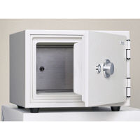 松吉医科器械 麻薬金庫(薬品保管用小型金庫) オフホワイト 775644 1台 23-5667-00（直送品）