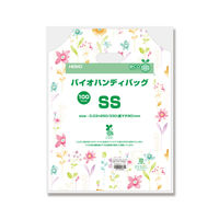 【ケース販売】HEIKO ポリ袋 バイオハンディバッグ SS フラワーアラカルト 006959001 1ケース(100枚×10袋)（直送品）