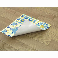 大島屋 タイルマット 30×30cm ミッキーマウス タイル 9枚入 ブルー 365330 1個（直送品）