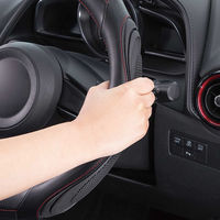 【カー用品】ボンフォーム ハンドルカバー ラバーグリップ 抗菌防臭加工 新形状 S レッド 6794-01RE 1枚（直送品）