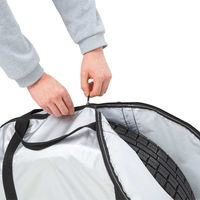 【カー用品】ボンフォーム 収納 タイヤキャリーバッグ 軽/普通車 1本用 2枚セット Ｓ シルバー 7205-01SI 1セット（直送品）