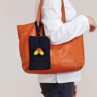 【カー用品】ボンフォーム マルチポーチ おしりミッキー 12x20cm ブラック 7263-07BK 1個（直送品）